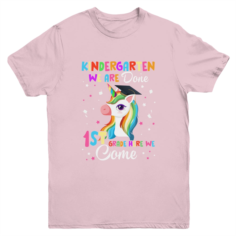Kindergarten Graduation Magical Unicorn For Kids Girls Youth Shirt | teecentury