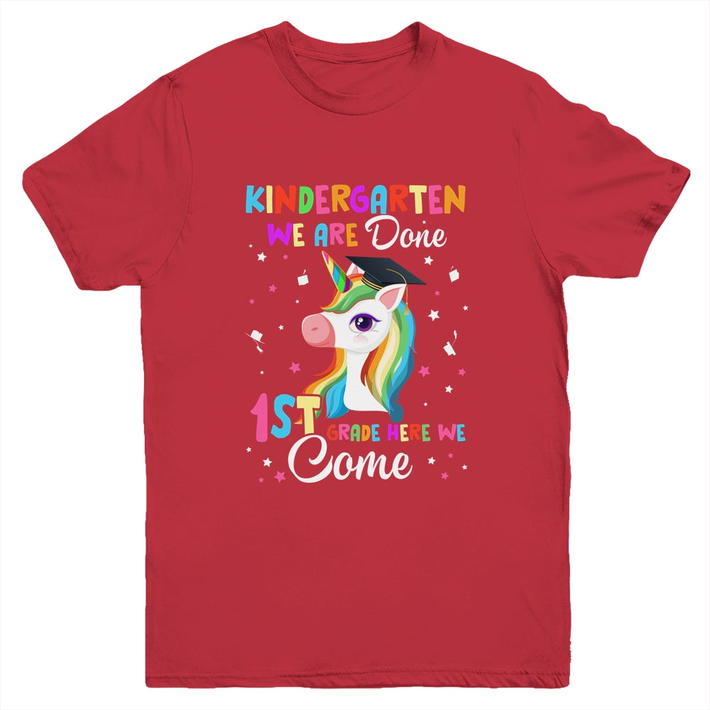 Kindergarten Graduation Magical Unicorn For Kids Girls Youth Shirt | teecentury