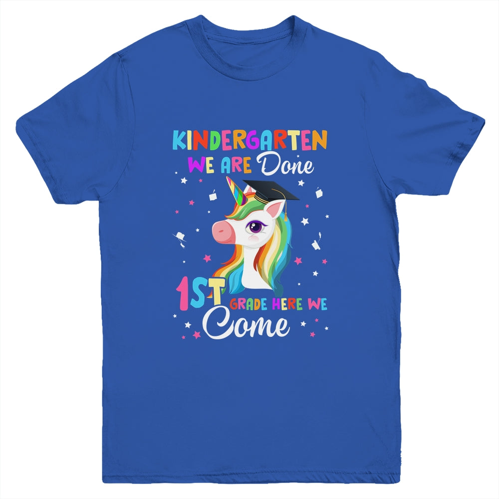 Kindergarten Graduation Magical Unicorn For Kids Girls Youth Shirt | teecentury