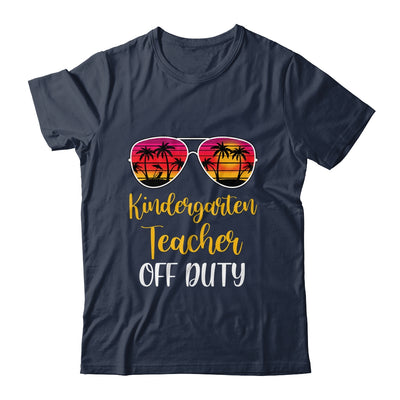 Kindergarten Teacher Off Duty Sunglasses Beach Sunset T-Shirt & Tank Top | Teecentury.com
