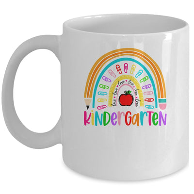 Kindergarten Teacher Rainbow First Day Of Back To School Mug | teecentury