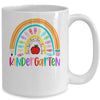 Kindergarten Teacher Rainbow First Day Of Back To School Mug | teecentury