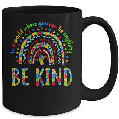 Kindness Autism Awareness Rainbow World Autism Awareness Day Mug | teecentury