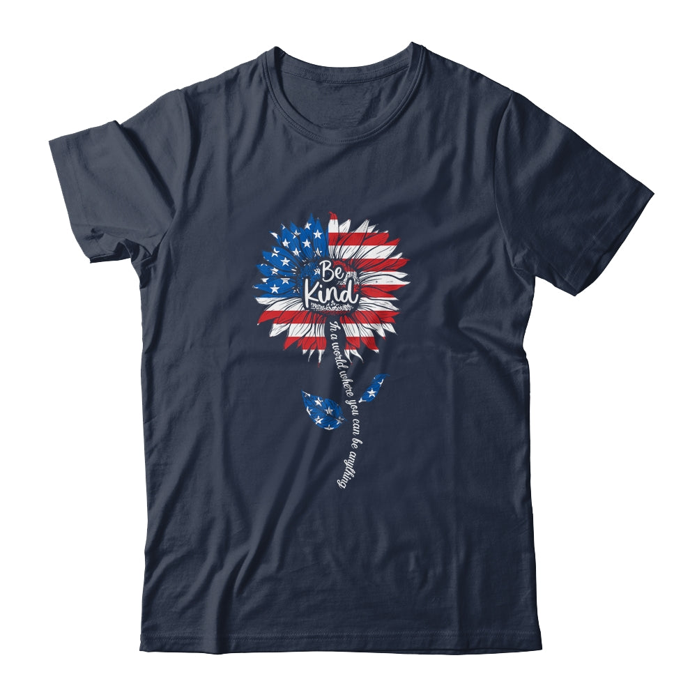 Kindness Sunflower Flag 4th July Patriotic Sunflower T-Shirt & Tank Top | Teecentury.com