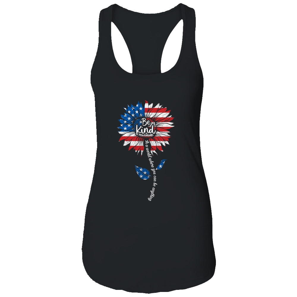 Kindness Sunflower Flag 4th July Patriotic Sunflower T-Shirt & Tank Top | Teecentury.com