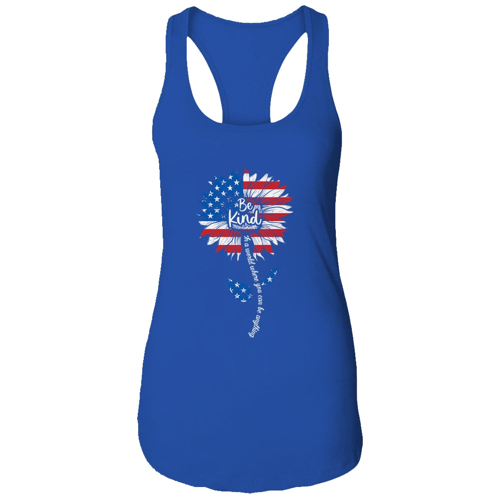 Kindness Sunflower Flag 4th July Patriotic Sunflower T-Shirt & Tank Top | Teecentury.com