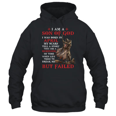 Knight Templar I Am A Son Of God I Was Born In April T-Shirt & Hoodie | Teecentury.com