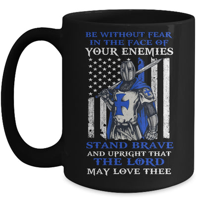 Knight Templar Police Officer Be Without Fear Crusader Men Mug Coffee Mug | Teecentury.com