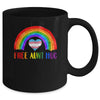 LGBTQ Free Aunt Hugs Gay Pride LGBT Rainbow Mother's Day Mug | teecentury