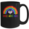 LGBTQ Free Aunt Hugs Gay Pride LGBT Rainbow Mother's Day Mug | teecentury