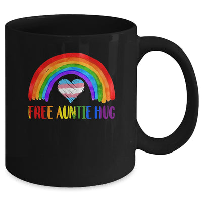 LGBTQ Free Auntie Hugs Gay Pride LGBT Rainbow Mother's Day Mug | teecentury