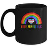 LGBTQ Free Auntie Hugs Gay Pride LGBT Rainbow Mother's Day Mug | teecentury