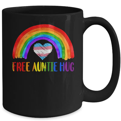 LGBTQ Free Auntie Hugs Gay Pride LGBT Rainbow Mother's Day Mug | teecentury