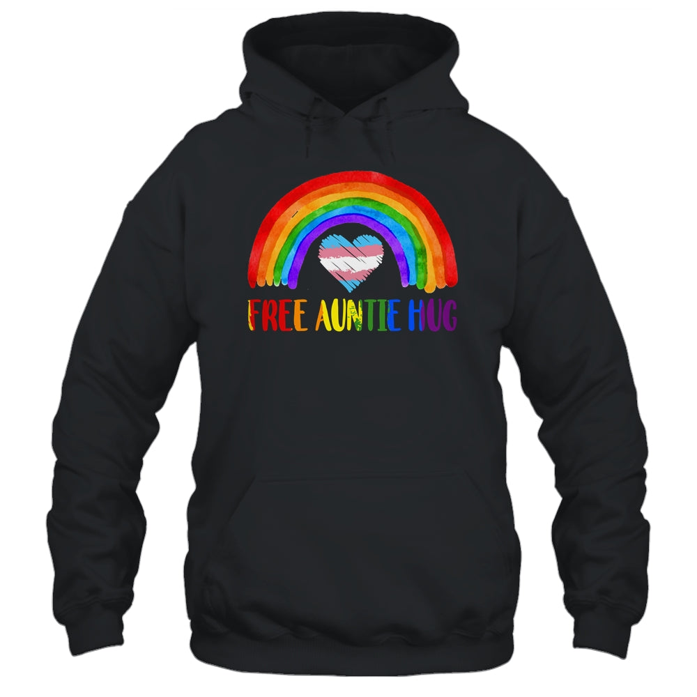 LGBTQ Free Auntie Hugs Gay Pride LGBT Rainbow Mother's Day Shirt & Tank Top | teecentury