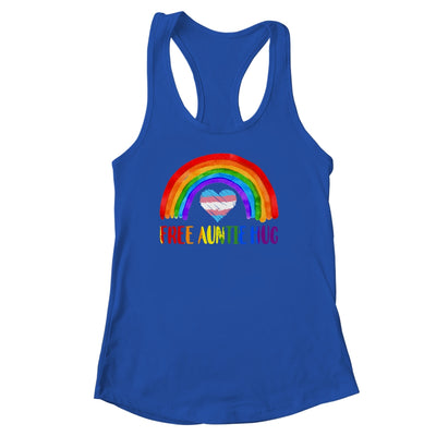 LGBTQ Free Auntie Hugs Gay Pride LGBT Rainbow Mother's Day Shirt & Tank Top | teecentury