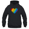 LGBT Gay Pride Flag Heart LGBTQ Shirt & Tank Top | teecentury