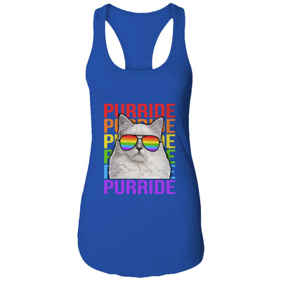 LGBT Purride Gay Pride Rainbow Cat Lover Funny T-Shirt & Tank Top | Teecentury.com