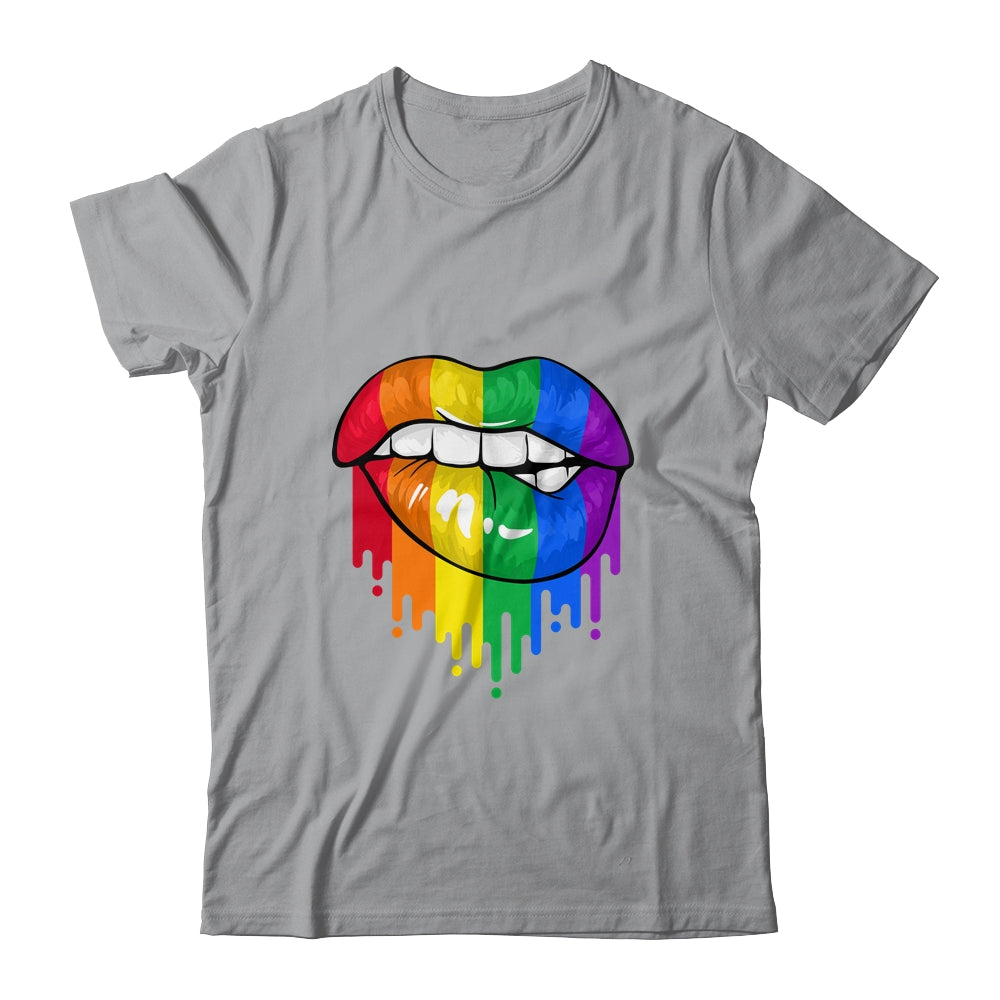 LGBT Rainbow Shirt Lips Pride Gay Homosexual Lesbian T-Shirt & Tank Top | Teecentury.com
