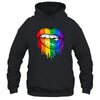 LGBT Rainbow Shirt Lips Pride Gay Homosexual Lesbian T-Shirt & Tank Top | Teecentury.com