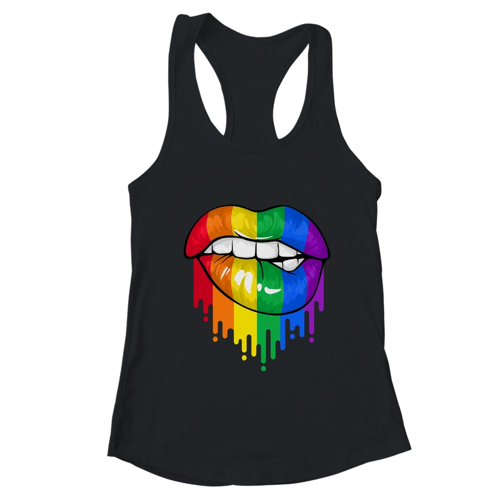 LGBT Rainbow Shirt Lips Pride Gay Homosexual Lesbian T-Shirt & Tank Top | Teecentury.com