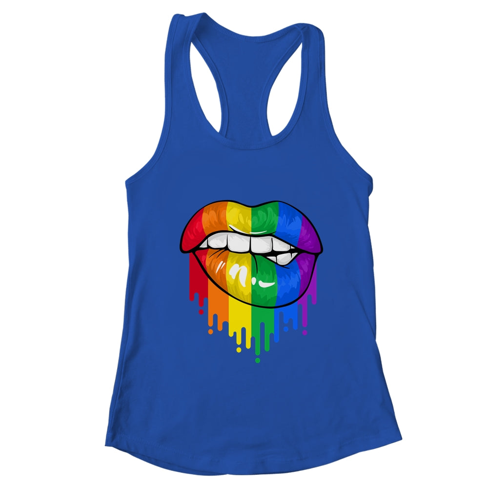 LGBT Rainbow Shirt Lips Pride Gay Homosexual Lesbian T-Shirt & Tank Top | Teecentury.com