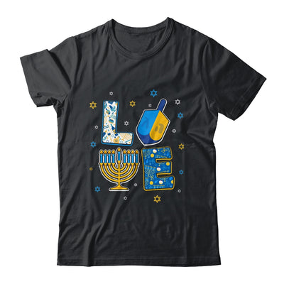 LOVE Cute Hanukkah Decorations Dreidel Menorah Chanukah T-Shirt & Sweatshirt | Teecentury.com