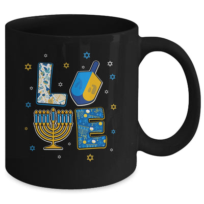 LOVE Cute Hanukkah Decorations Dreidel Menorah Chanukah Mug Coffee Mug | Teecentury.com