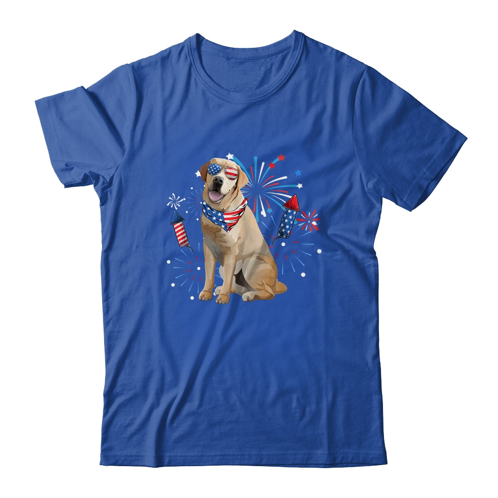 Labrador Dog American USA Flag 4th of July Men women Lover Shirt & Tank Top | teecentury