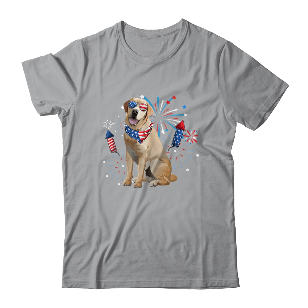 Labrador Dog American USA Flag 4th of July Men women Lover Shirt & Tank Top | teecentury