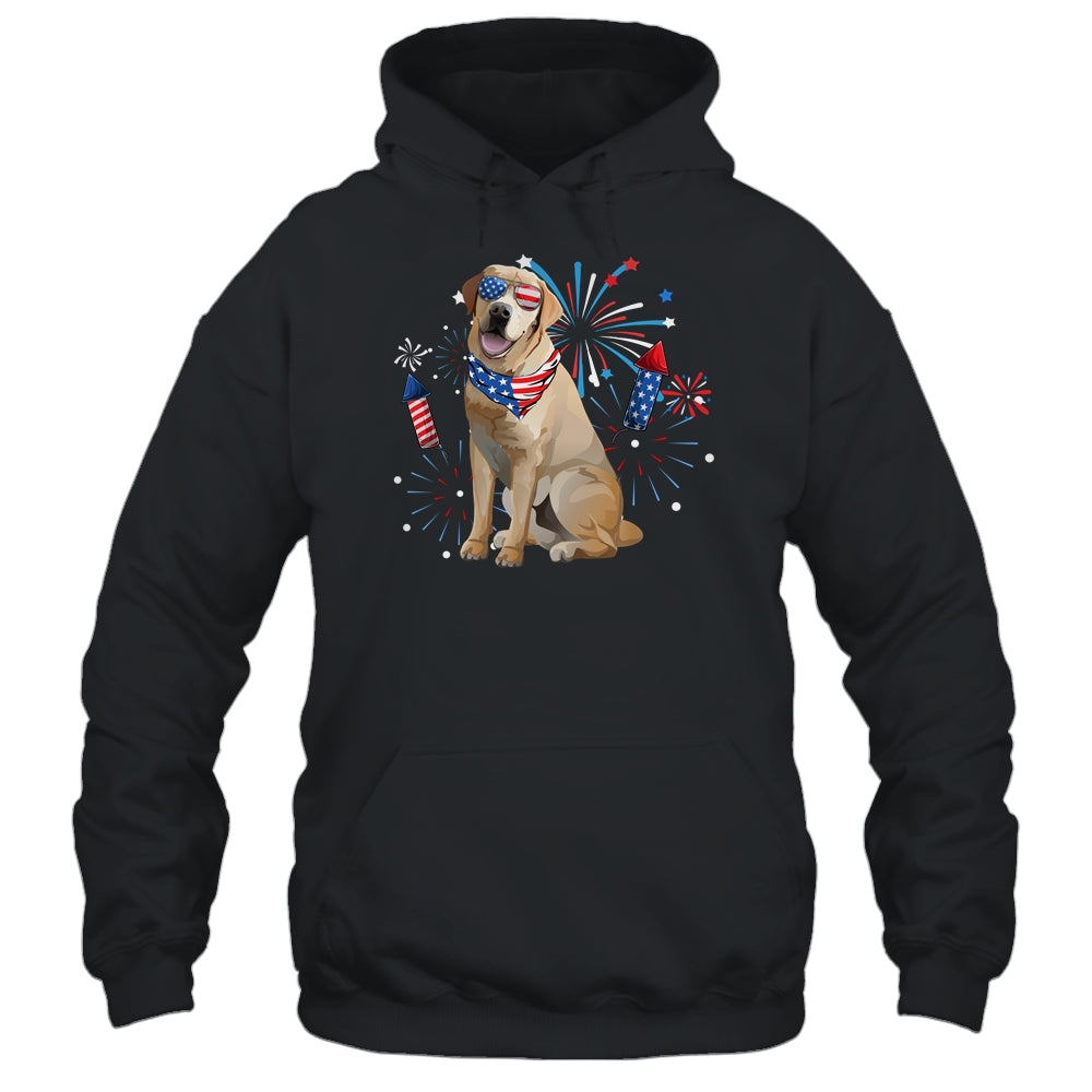 Labrador Dog American USA Flag 4th of July Men women Lover Shirt & Tank Top | teecentury