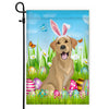 Labrador Happy Easter Day Holiday Flag Funny Dog Dog Wear Bunny Ears Headband Cute for Home Decor | teecentury