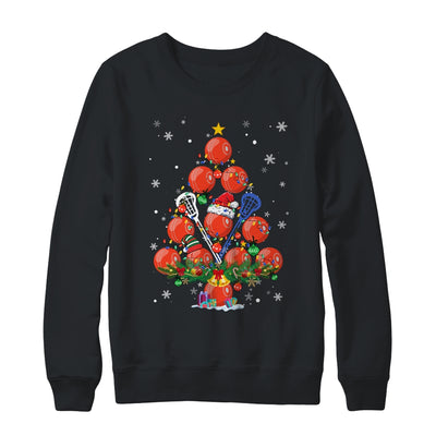 Lacrosse Christmas Tree Santa Pickleball X Mas Lights Shirt & Sweatshirt | teecentury