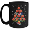 Lacrosse Christmas Tree Santa Pickleball X Mas Lights Mug | teecentury