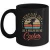 Lacrosse Dad Like A Regular Dad Cooler Vintage Fathers Day Mug Coffee Mug | Teecentury.com