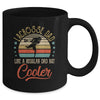 Lacrosse Dad Like A Regular Dad Cooler Vintage Fathers Day Mug Coffee Mug | Teecentury.com