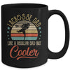Lacrosse Dad Like A Regular Dad Cooler Vintage Fathers Day Mug Coffee Mug | Teecentury.com