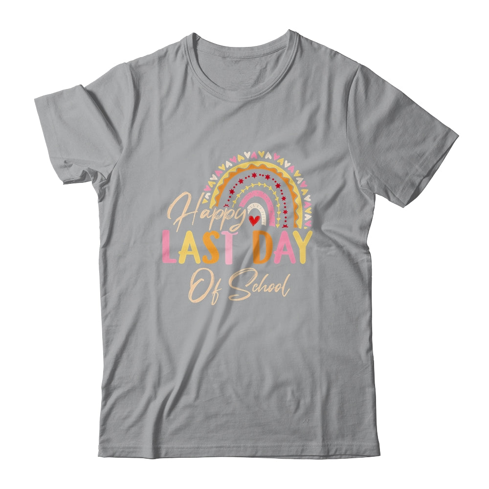 Last Day Of School Teacher Kids Student Graduation Rainbow Shirt & Tank Top | teecentury