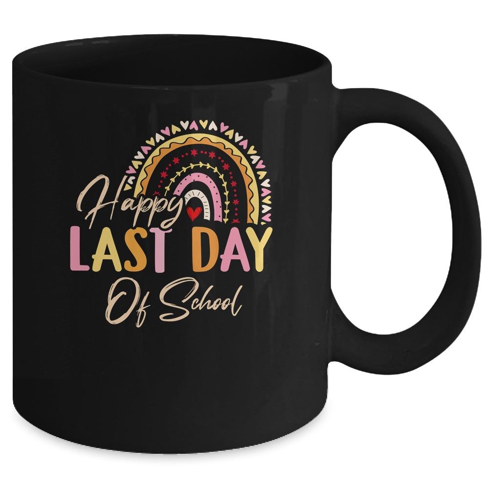 Last Day Of School Teacher Kids Student Graduation Rainbow Mug | teecentury
