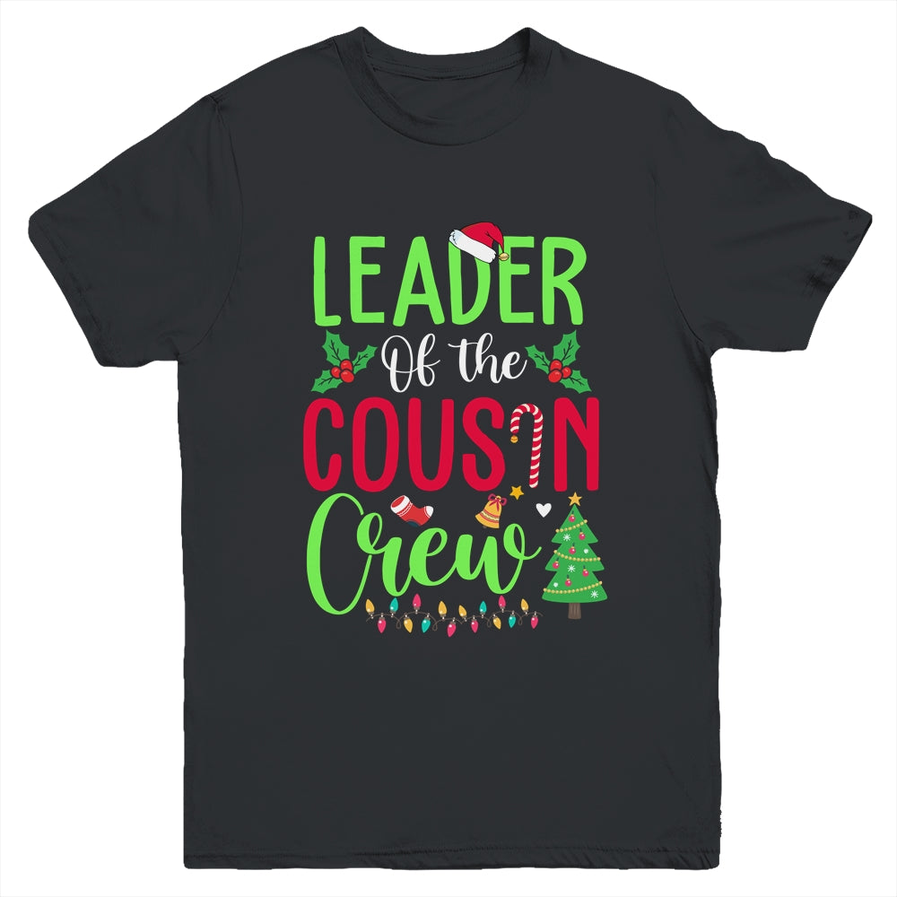 Leader Of The Cousin Crew Funny Christmas Family Gifts Youth Youth Shirt | Teecentury.com