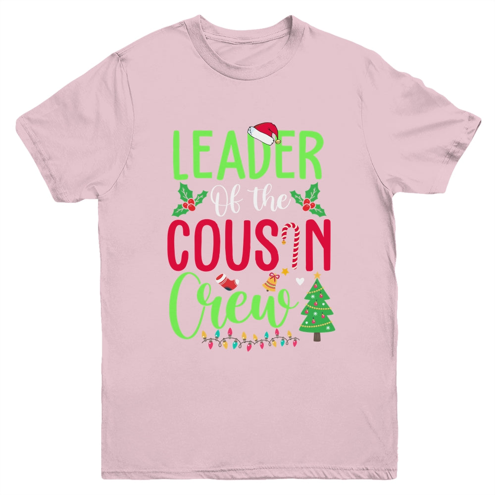 Leader Of The Cousin Crew Funny Christmas Family Gifts Youth Youth Shirt | Teecentury.com