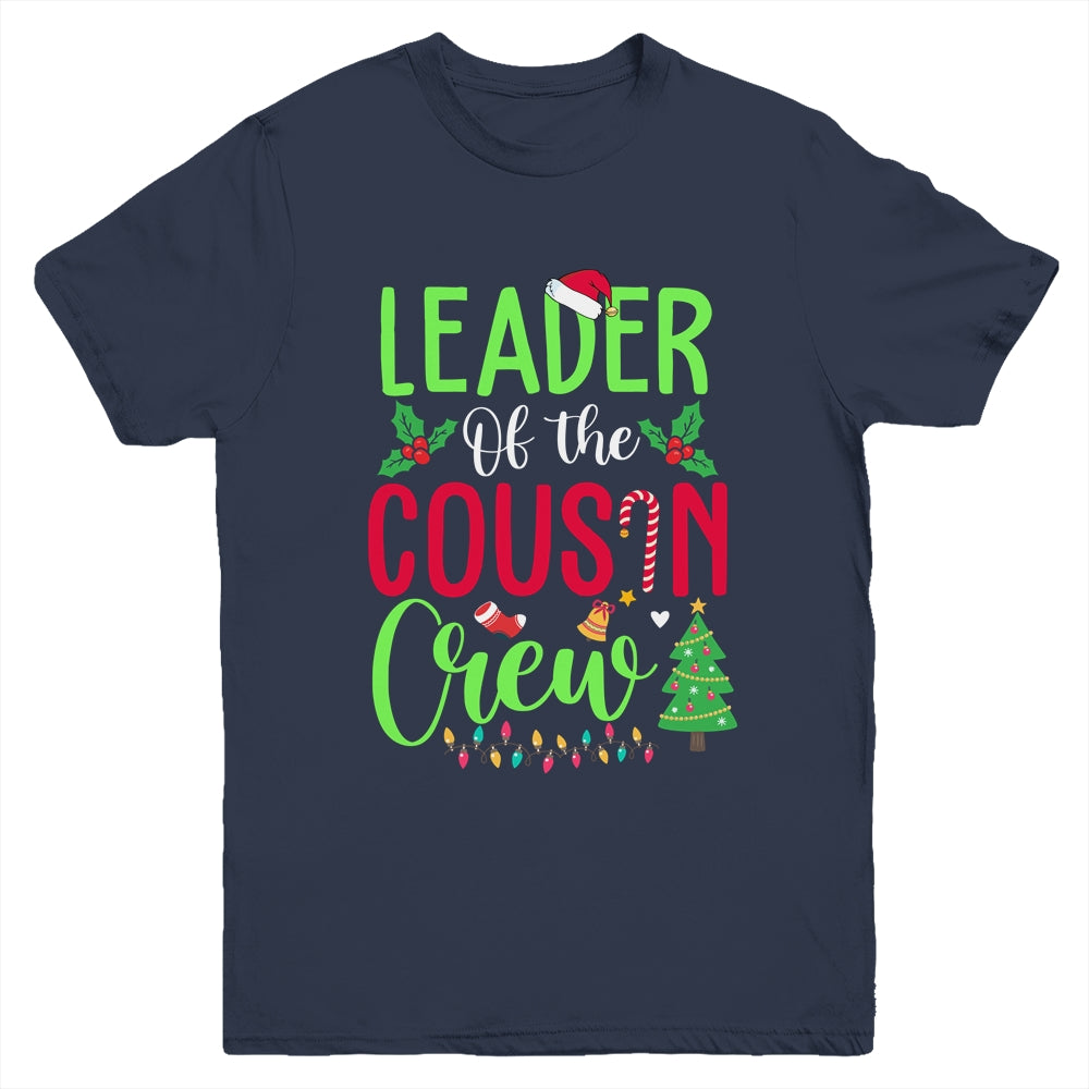Leader Of The Cousin Crew Funny Christmas Family Gifts Youth Youth Shirt | Teecentury.com