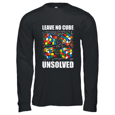 Leave No Cube Unsolved Funny Speed Cubing Math Shirt & Hoodie | teecentury