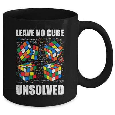 Leave No Cube Unsolved Funny Speed Cubing Math Mug | teecentury