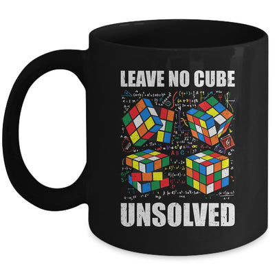 Leave No Cube Unsolved Funny Speed Cubing Math Mug | teecentury