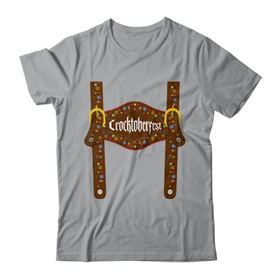 Lederhosen Suspenders Crocktoberfest Bavarian Munich Beer T-Shirt & Hoodie | Teecentury.com