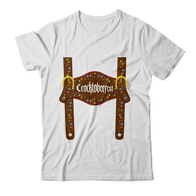 Lederhosen Suspenders Crocktoberfest Bavarian Munich Beer T-Shirt & Hoodie | Teecentury.com