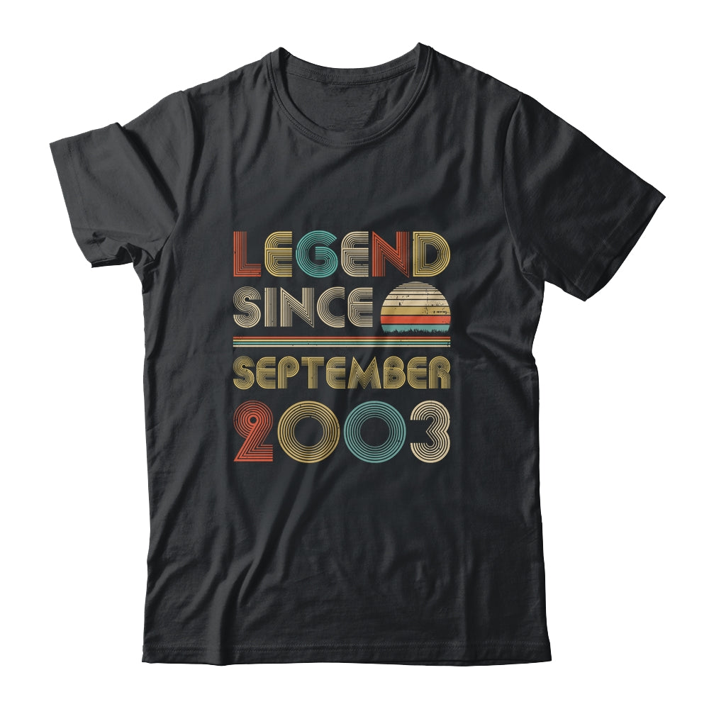 Legend Since September 2003 Vintage 19th Birthday Gifts T-Shirt & Hoodie | Teecentury.com