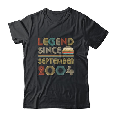 Legend Since September 2004 Vintage 18th Birthday Gifts T-Shirt & Hoodie | Teecentury.com