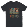 Legend Since September 2010 Vintage 12th Birthday Gifts Youth Youth Shirt | Teecentury.com