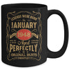 Legends Born In January 1948 75 Years Old 75th Birthday Mug | teecentury